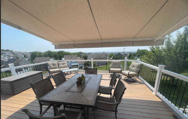 Retractable awning with LED lights (Sunair awnings &amp; solar screens)